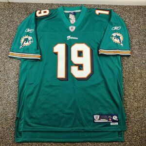 NWT Brandon Marshall Miami Dolphins Jersey Reebok Sewn Mens XL